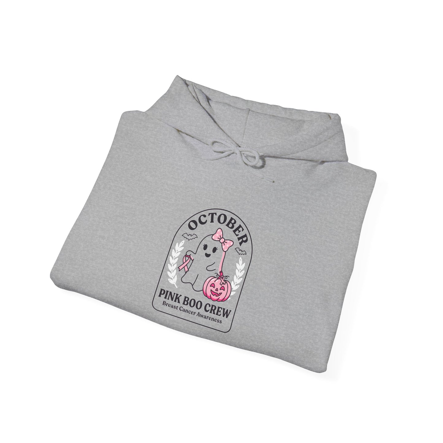 Pink Ribbon October Hoodie | Breast Cancer Awareness, Supportive Crew