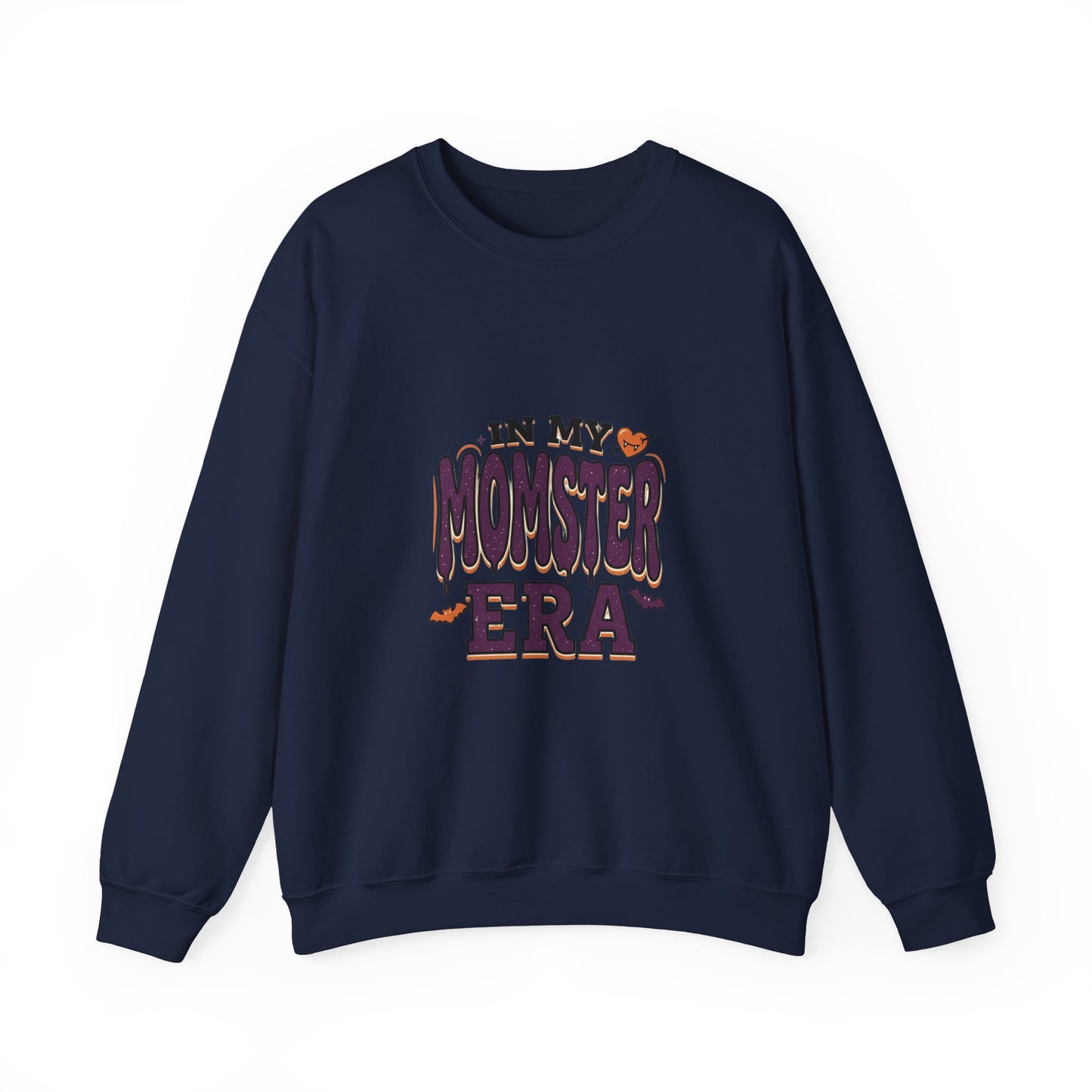 Momster Era Sweatshirt | Halloween mom graphic, purple orange spooky lettering