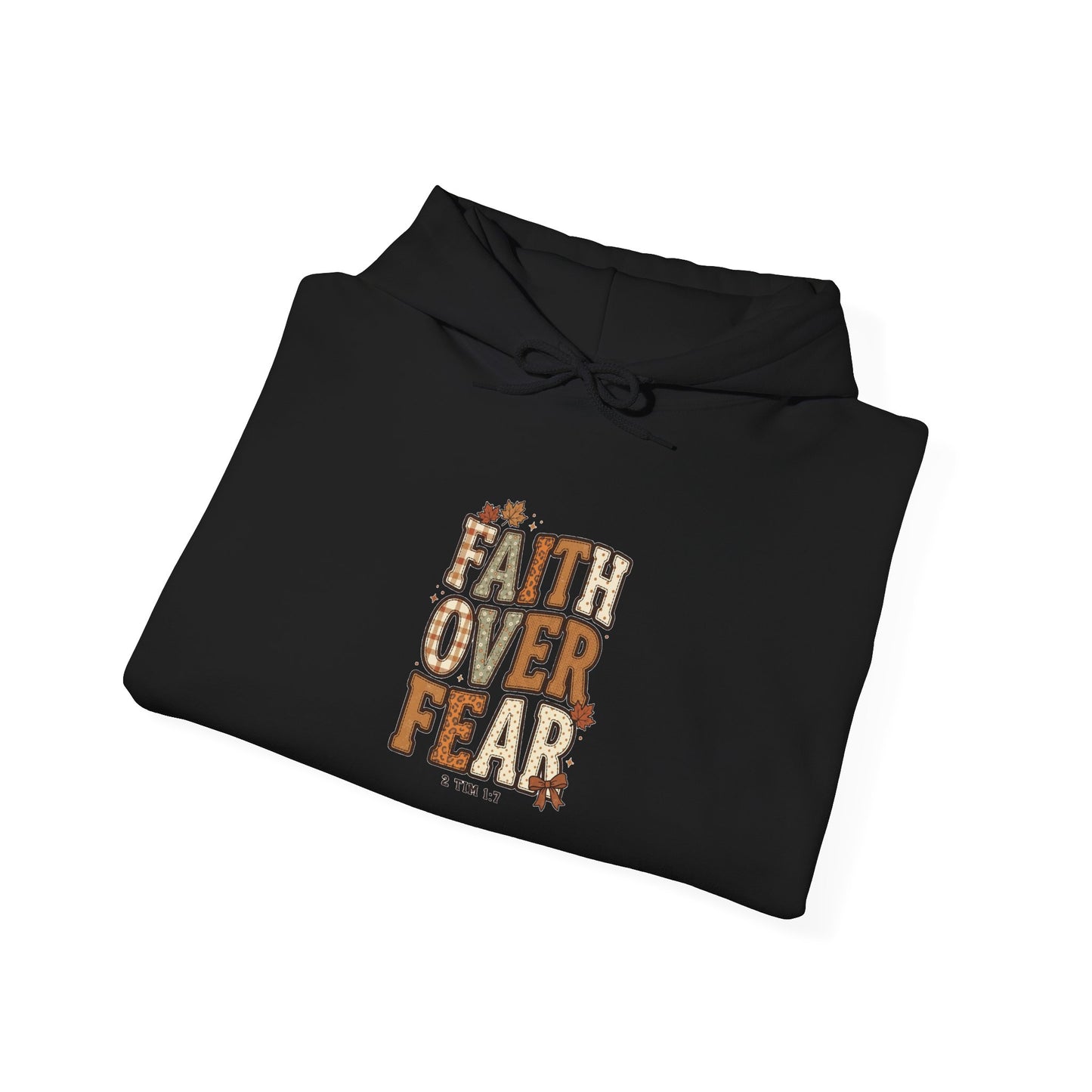 Faith Over Fear Hoodie | Christian Autumn, Fall Leaves Sweatshirt