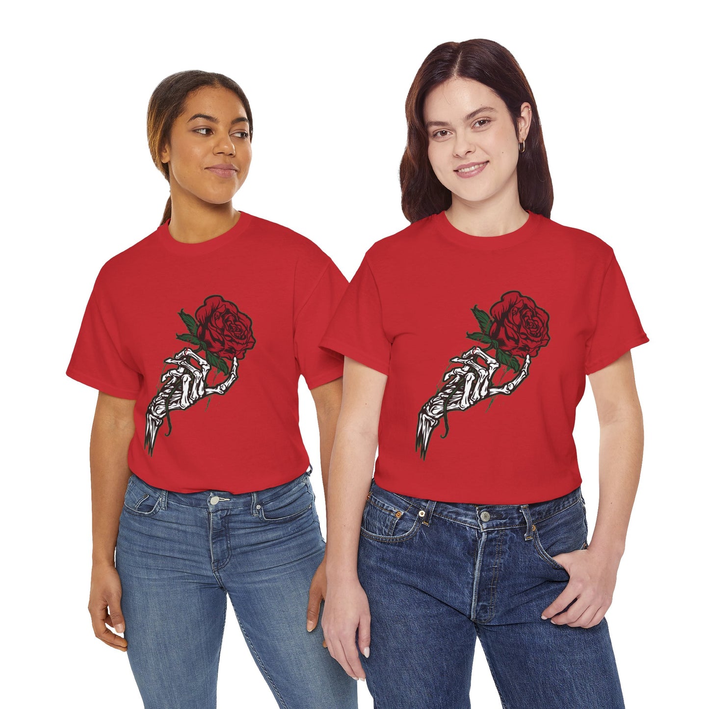Rose & Skeleton Hand Tee-Alternative