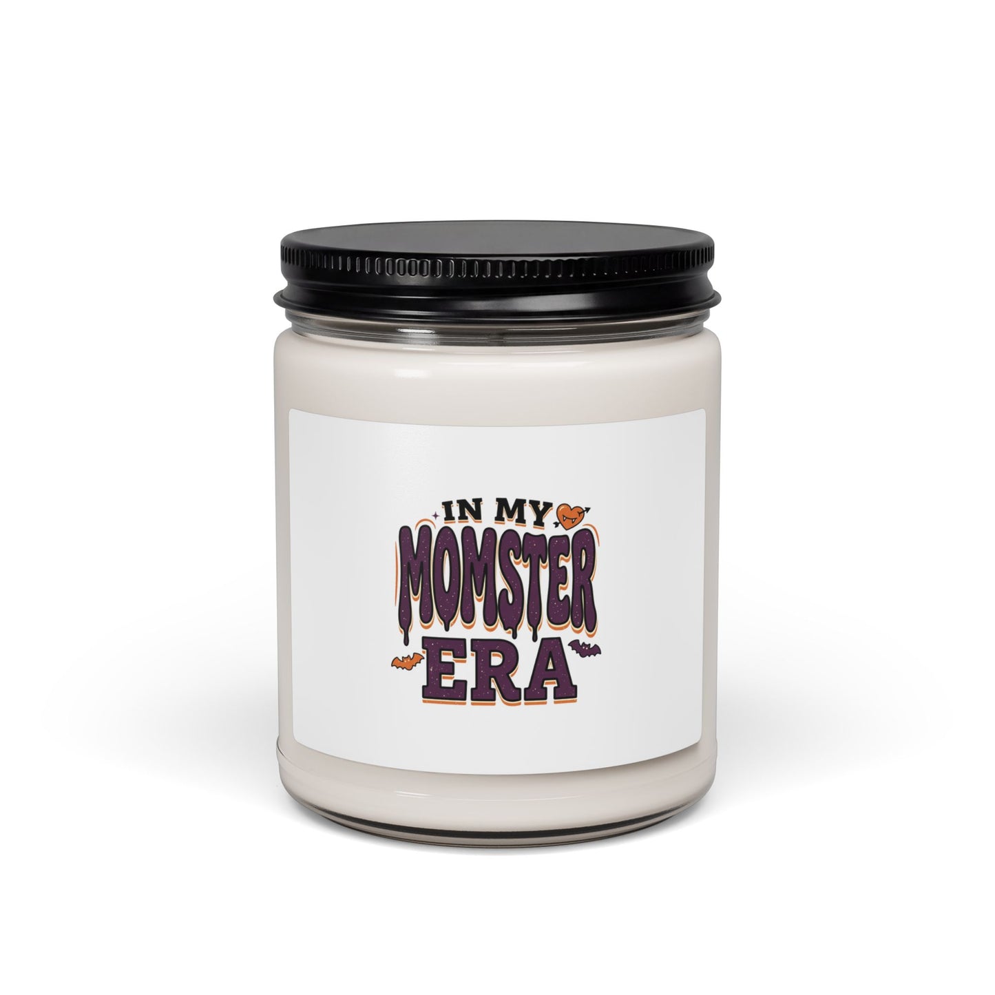 Momster Era Candle | Soy Halloween Candle, Purple Orange Spooky Label