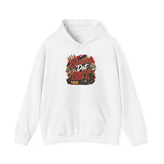 Spend Dat Sh!t Hoodie — Bold Retro Typography Graphic Hoodie