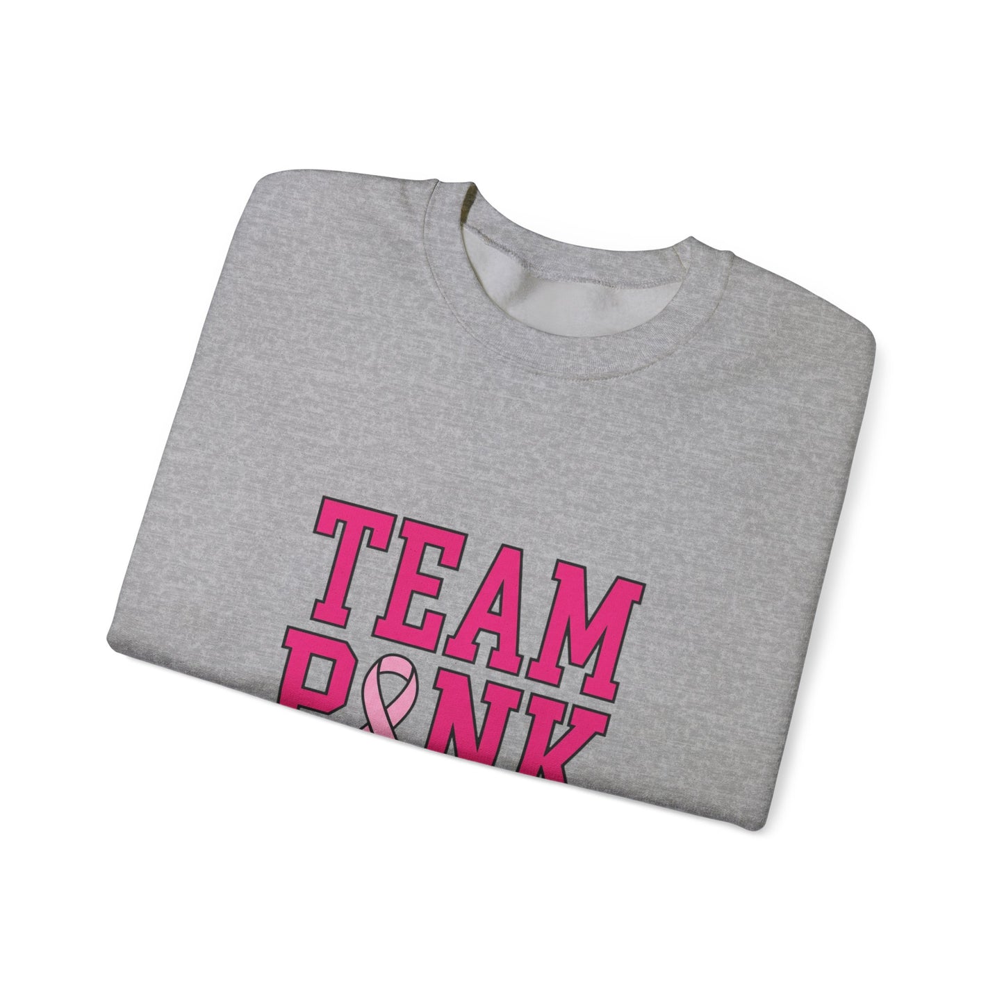 Team Pink ribbon pride Sweatshirt | Breast Cancer Awareness, Pink Support