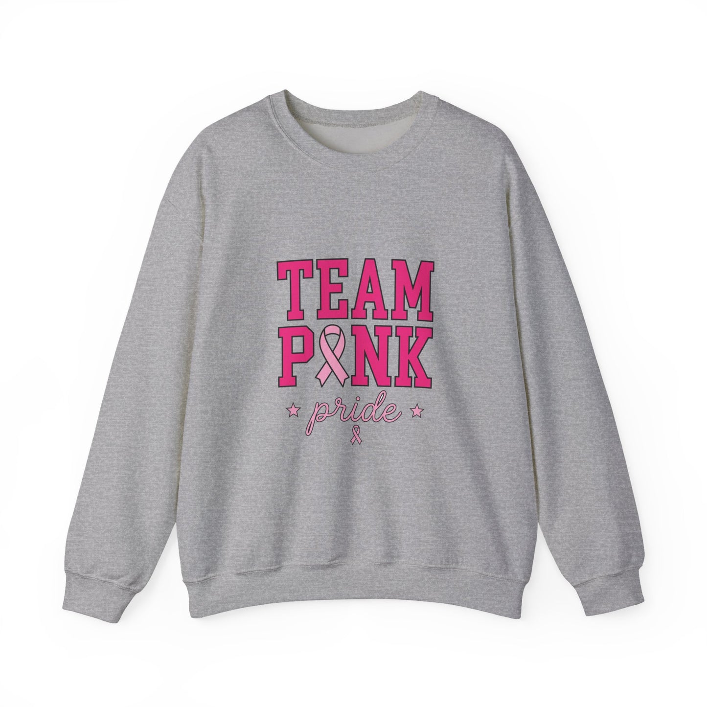 Team Pink ribbon pride Sweatshirt | Breast Cancer Awareness, Pink Support