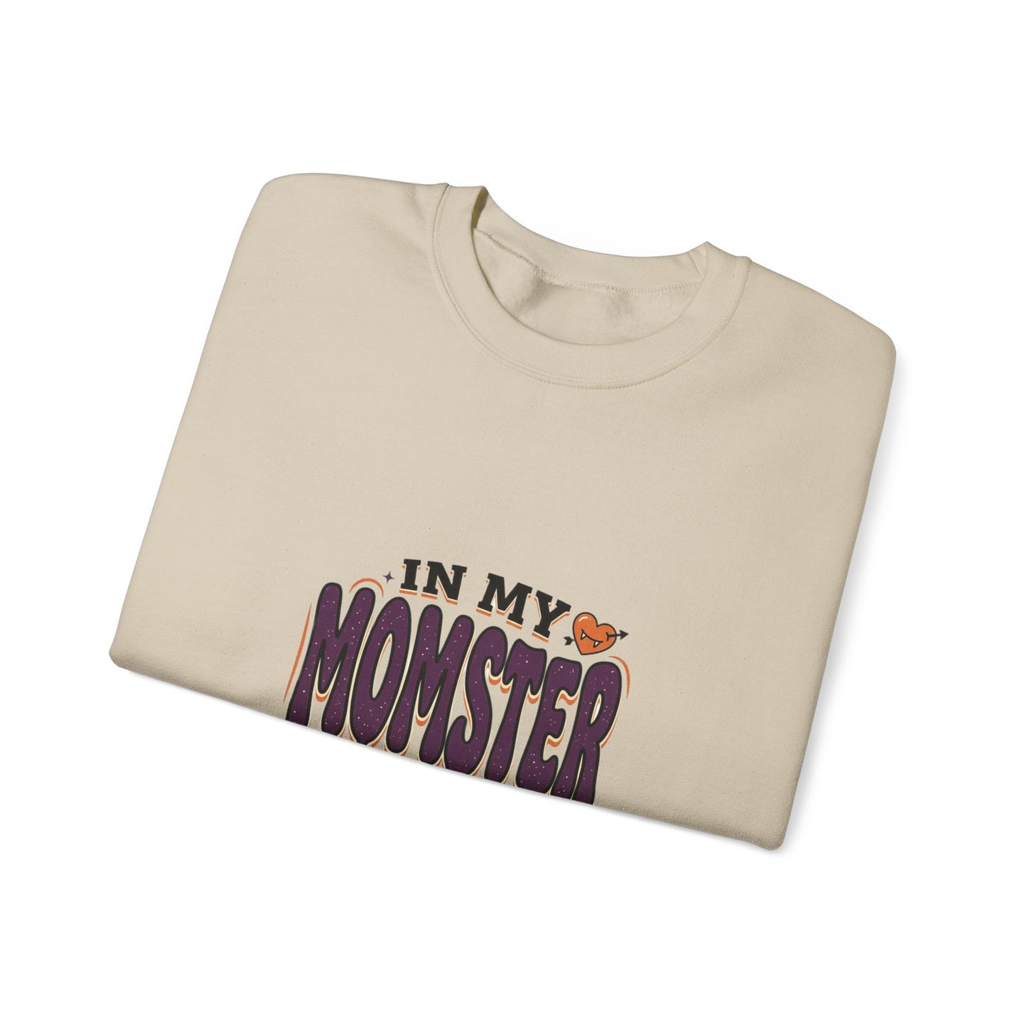 Momster Era Sweatshirt | Halloween mom graphic, purple orange spooky lettering