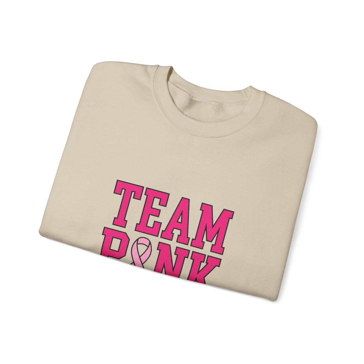 Team Pink ribbon pride Sweatshirt | Breast Cancer Awareness, Pink Support