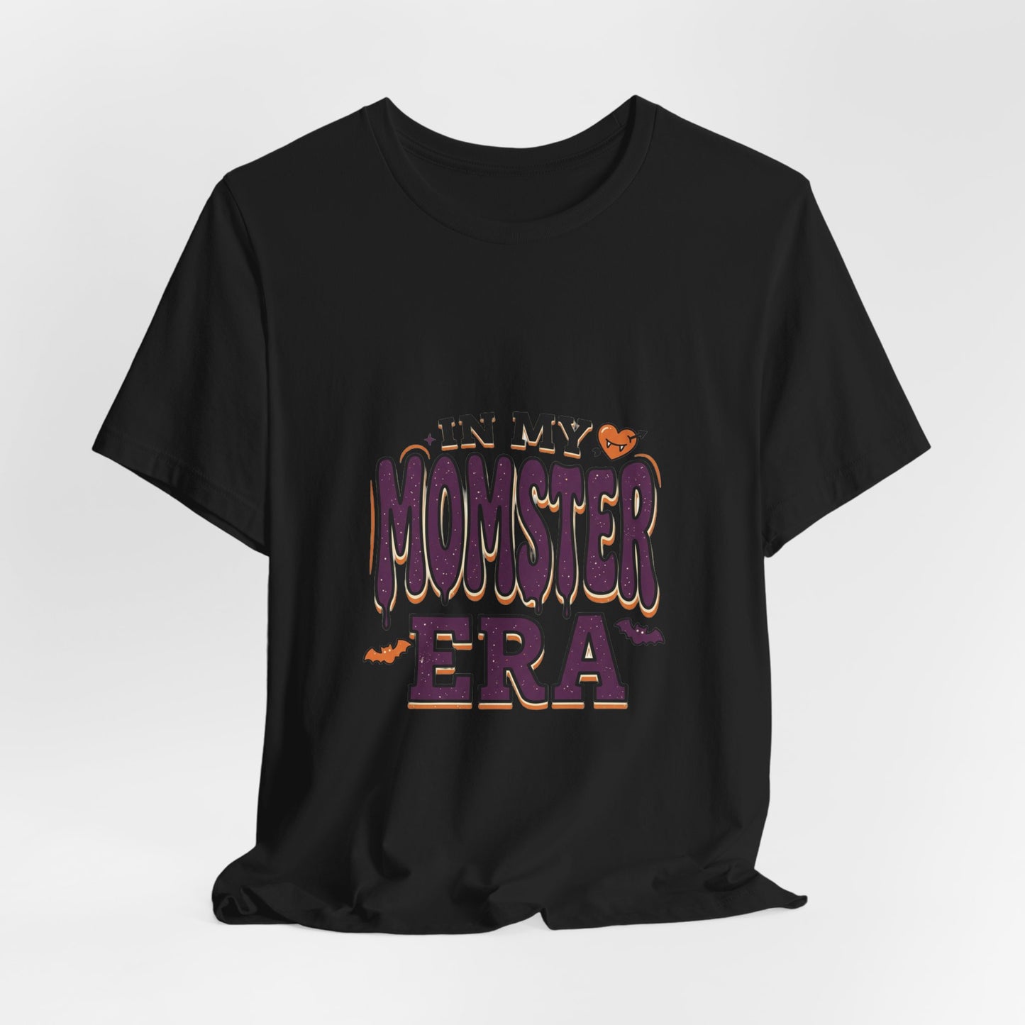 Momster Era Tee | Halloween mom shirt, spooky typography, bats