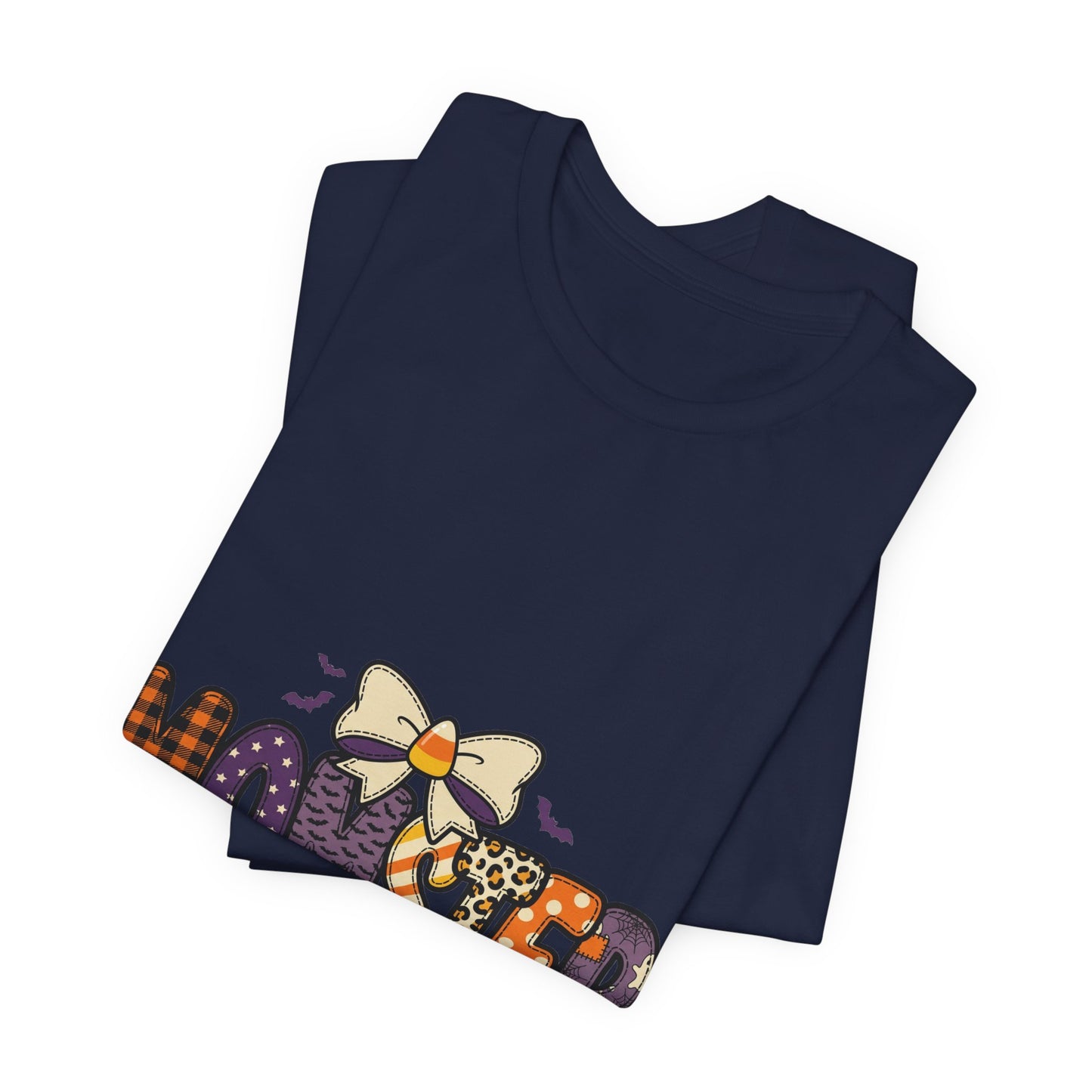 Momster Halloween Tee | Momster Graphic T-Shirt, Purple Orange Spooky Fonts