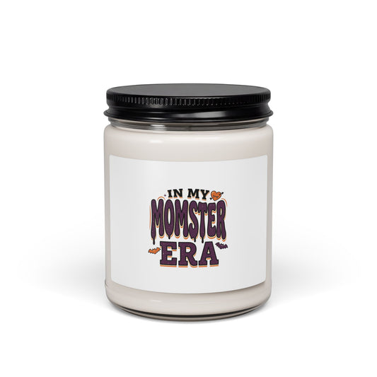Momster Era Candle | Soy Halloween Candle, Purple Orange Spooky Label