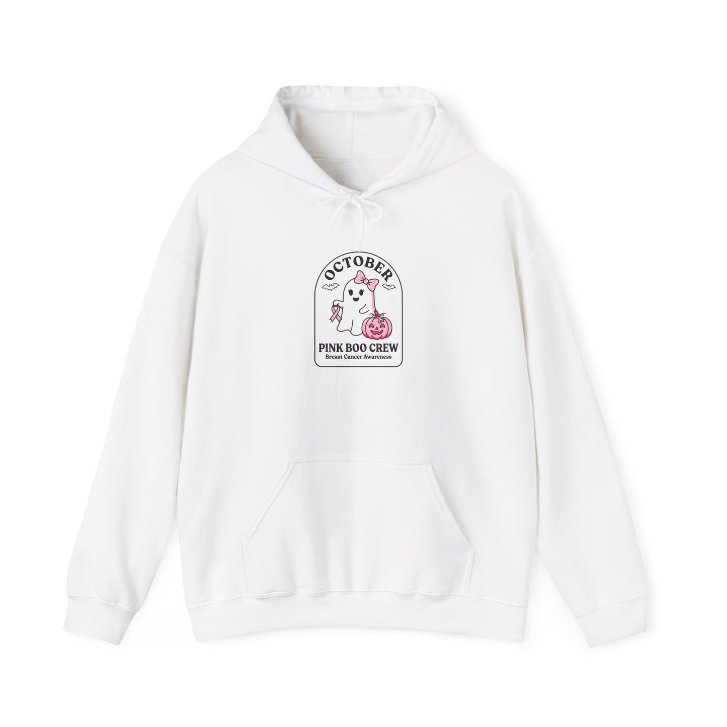 Pink Ribbon October Hoodie | Breast Cancer Awareness, Supportive Crew