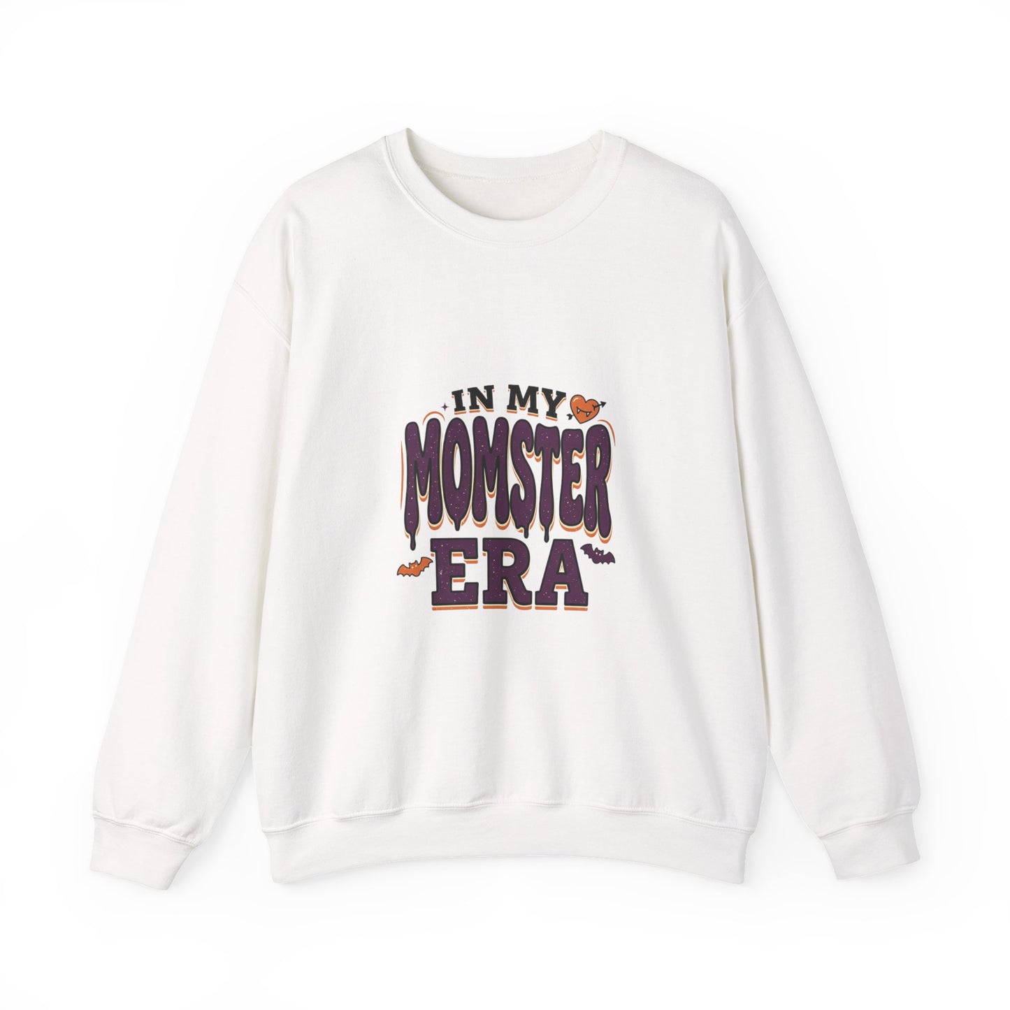 Momster Era Sweatshirt | Halloween mom graphic, purple orange spooky lettering