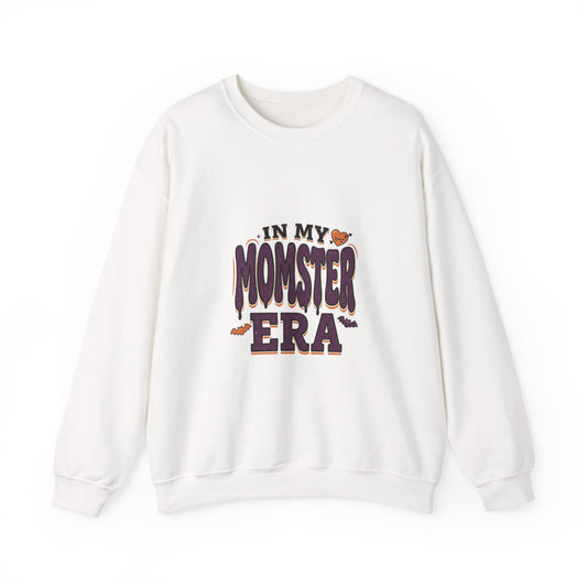 Momster Era Sweatshirt | Halloween mom graphic, purple orange spooky lettering