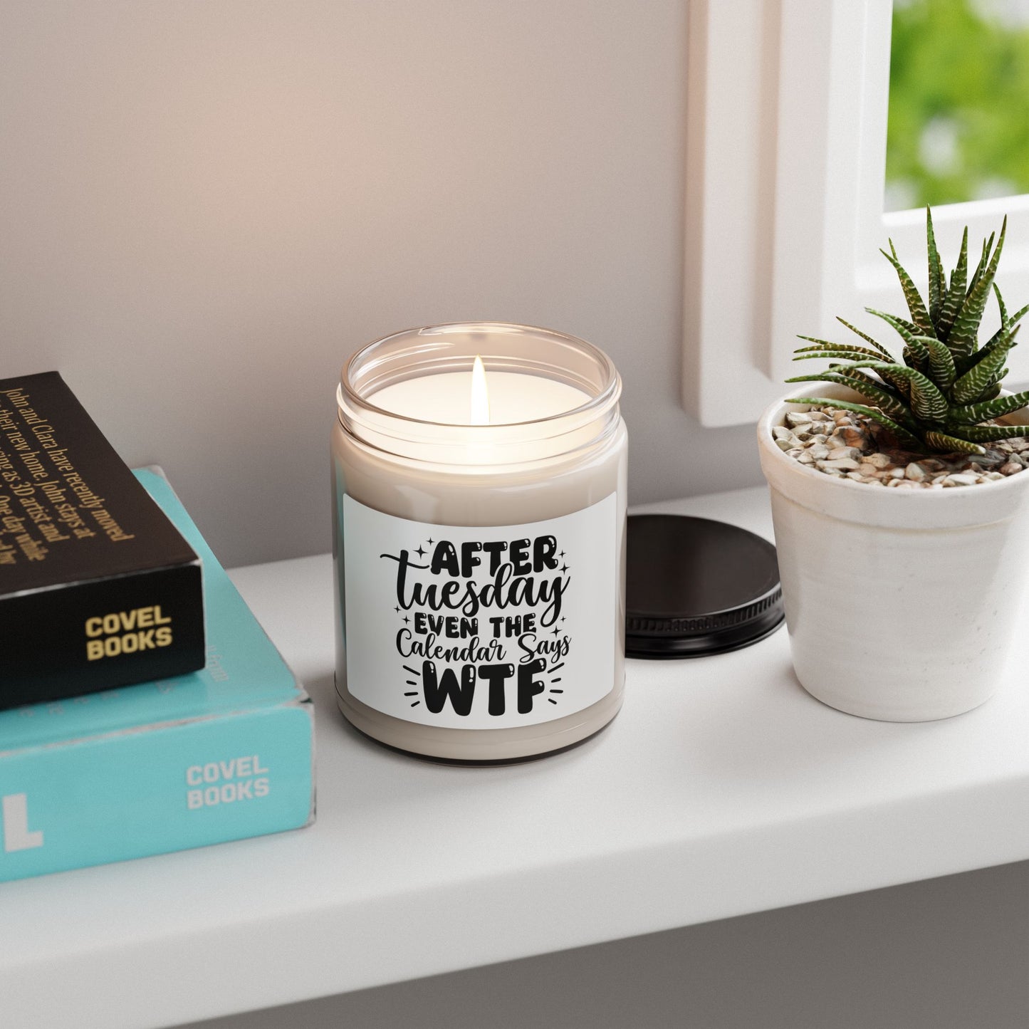 Funny 'Hate Tuesday' Scented Soy Candle — 9 oz Jar
