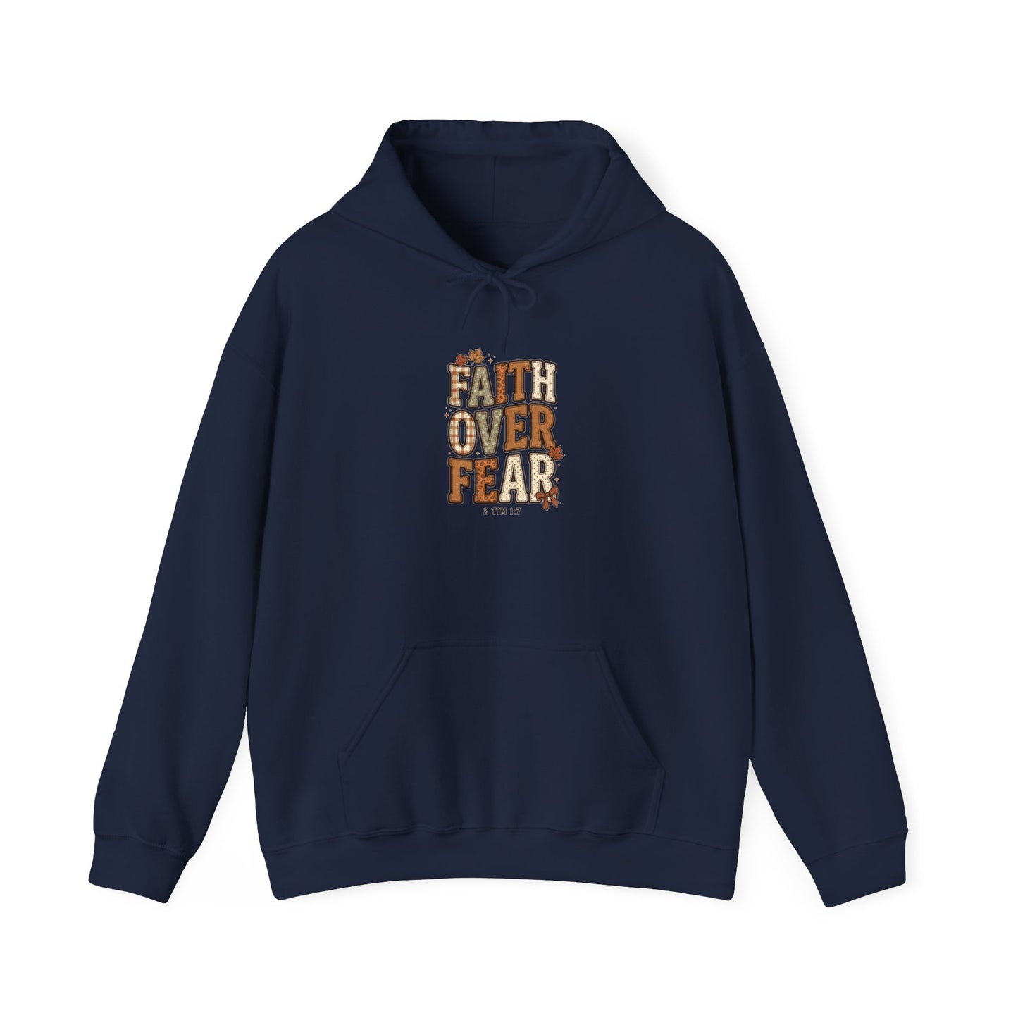 Faith Over Fear Hoodie | Christian Autumn, Fall Leaves Sweatshirt