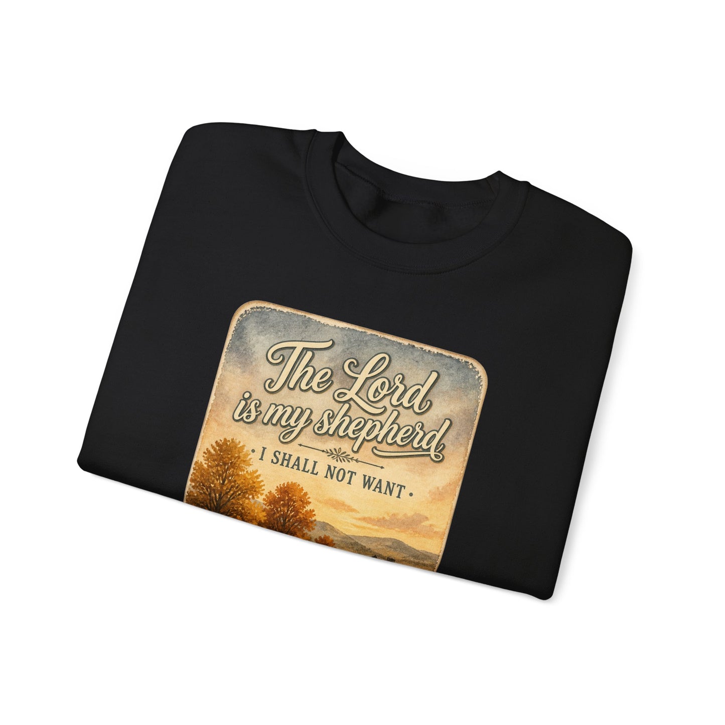The Lord Is My Shepherd sweatshirt | Christian Autumn, Psalm 23 fall pastoral design