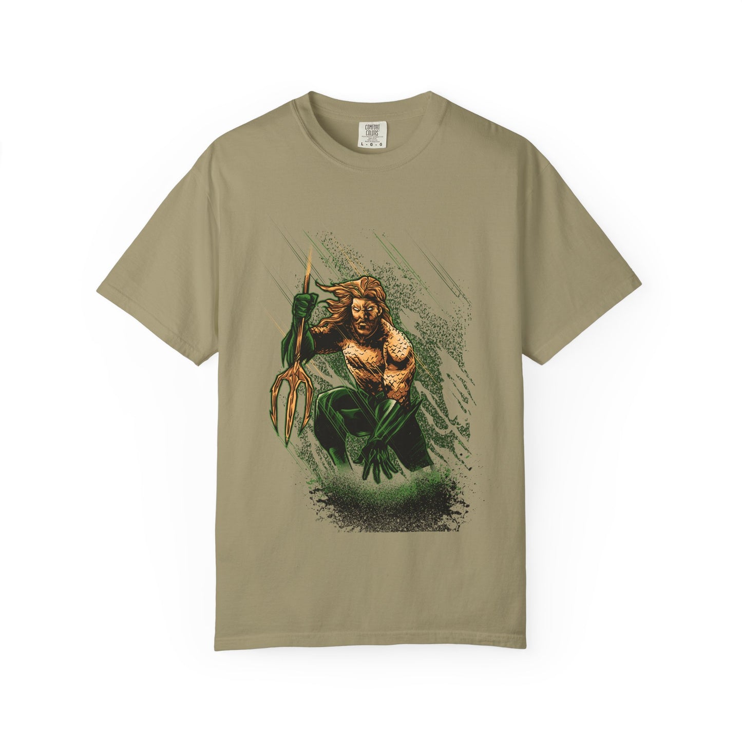 Aquaman Graphic T-Shirt — Vintage Surfing Trident Design