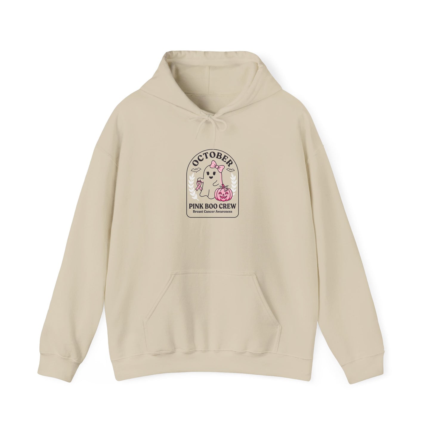 Pink Ribbon October Hoodie | Breast Cancer Awareness, Supportive Crew