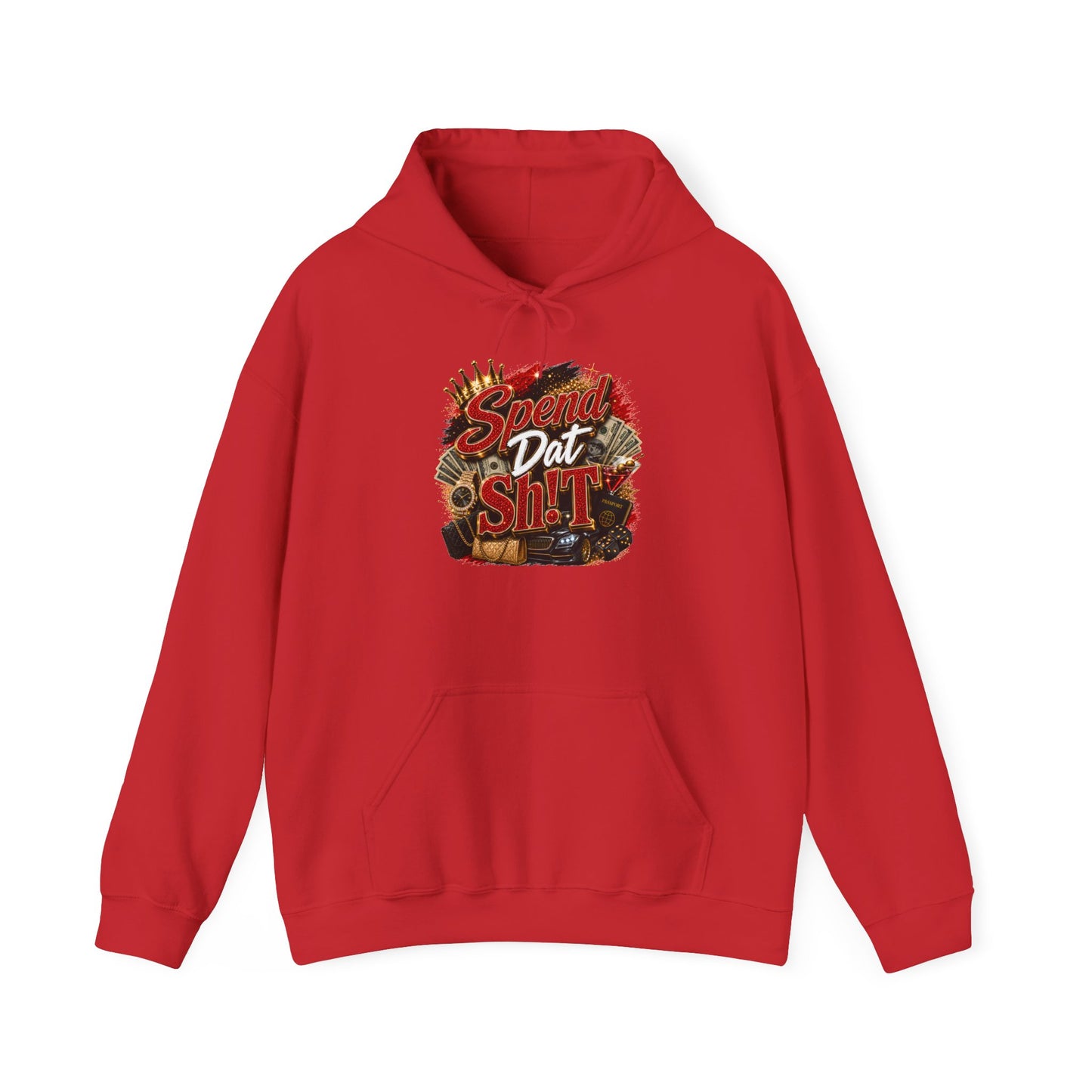 Spend Dat Sh!t Hoodie — Bold Retro Typography Graphic Hoodie