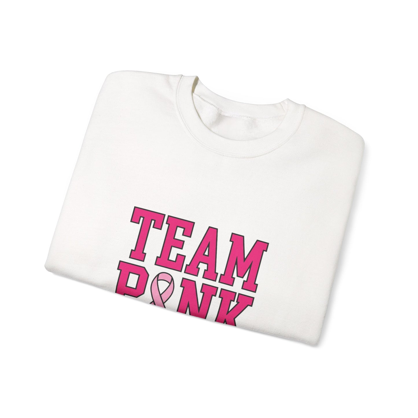Team Pink ribbon pride Sweatshirt | Breast Cancer Awareness, Pink Support