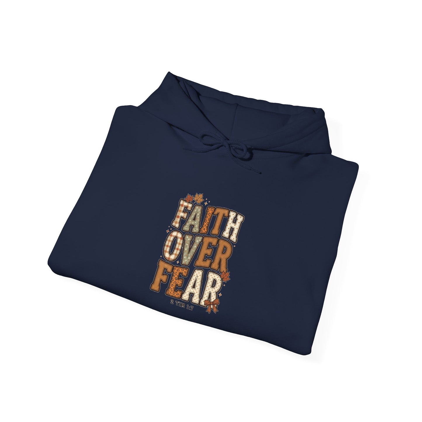 Faith Over Fear Hoodie | Christian Autumn, Fall Leaves Sweatshirt