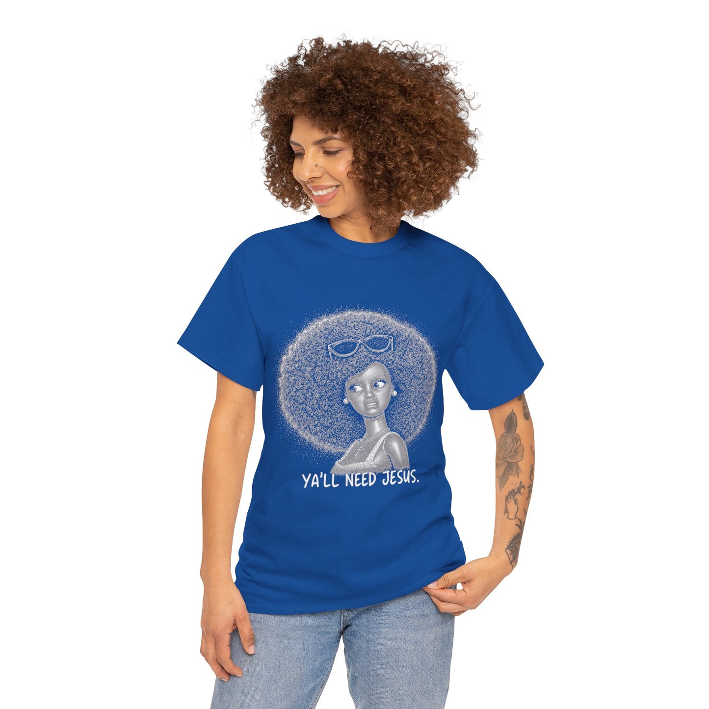 Afro Halo Art Tee — 'You Are My Wings' Graphic T-Shirt