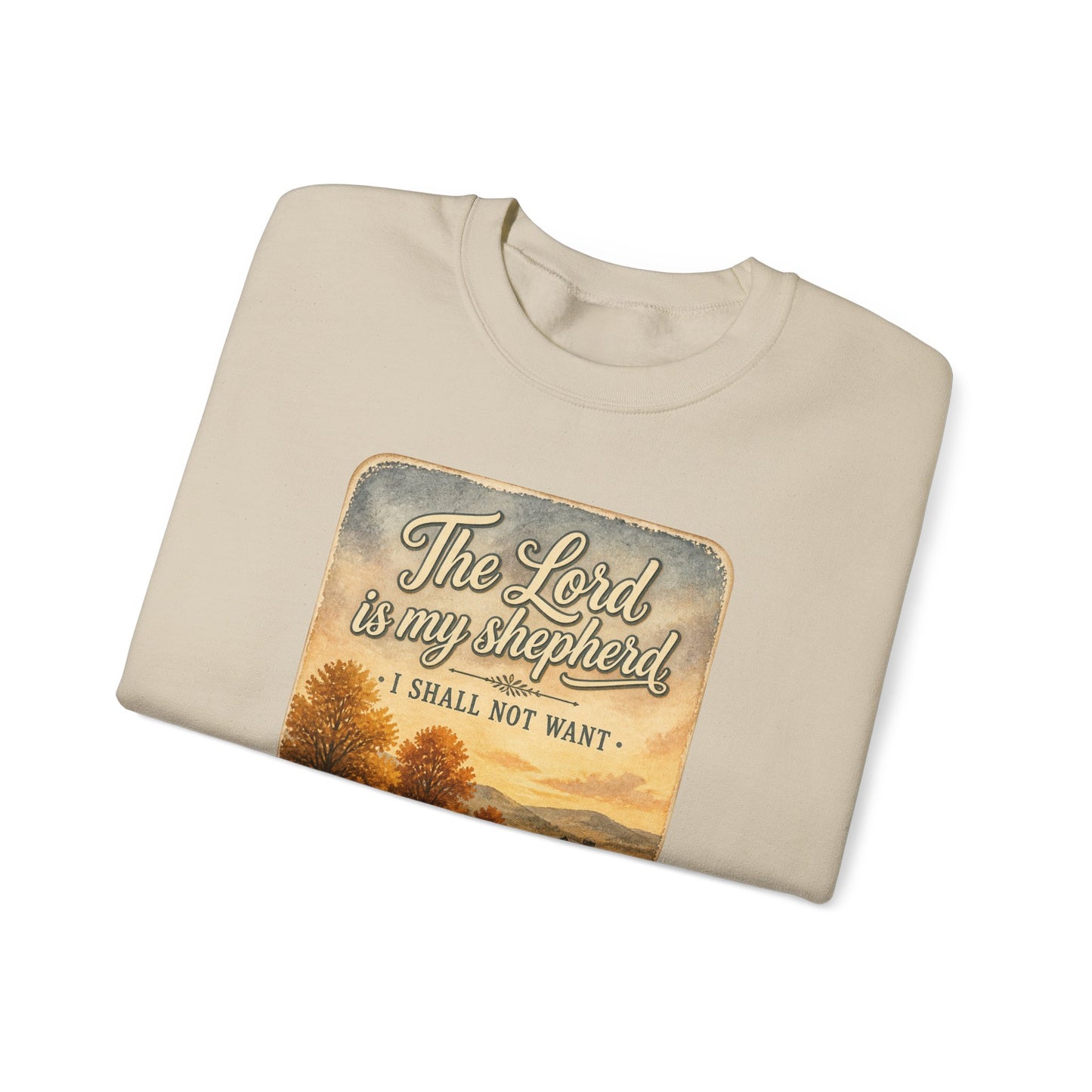 The Lord Is My Shepherd sweatshirt | Christian Autumn, Psalm 23 fall pastoral design