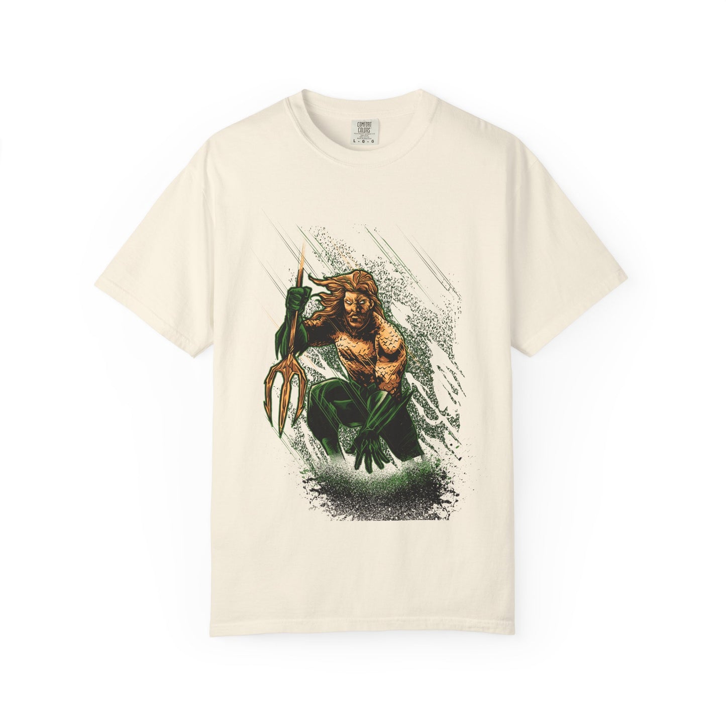 Aquaman Graphic T-Shirt — Vintage Surfing Trident Design