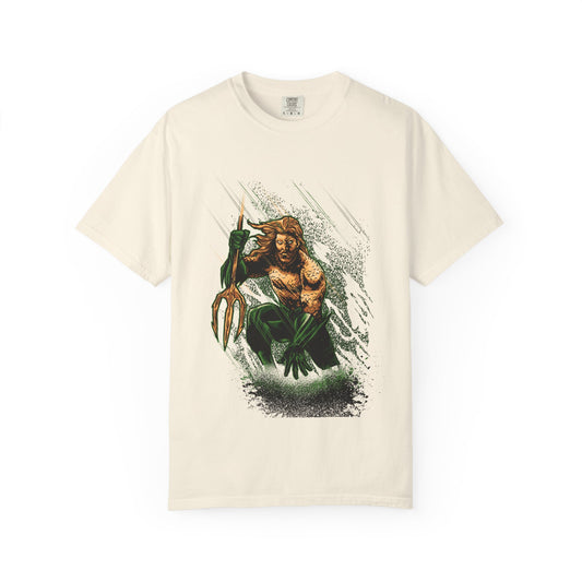 Aquaman Graphic T-Shirt — Vintage Surfing Trident Design