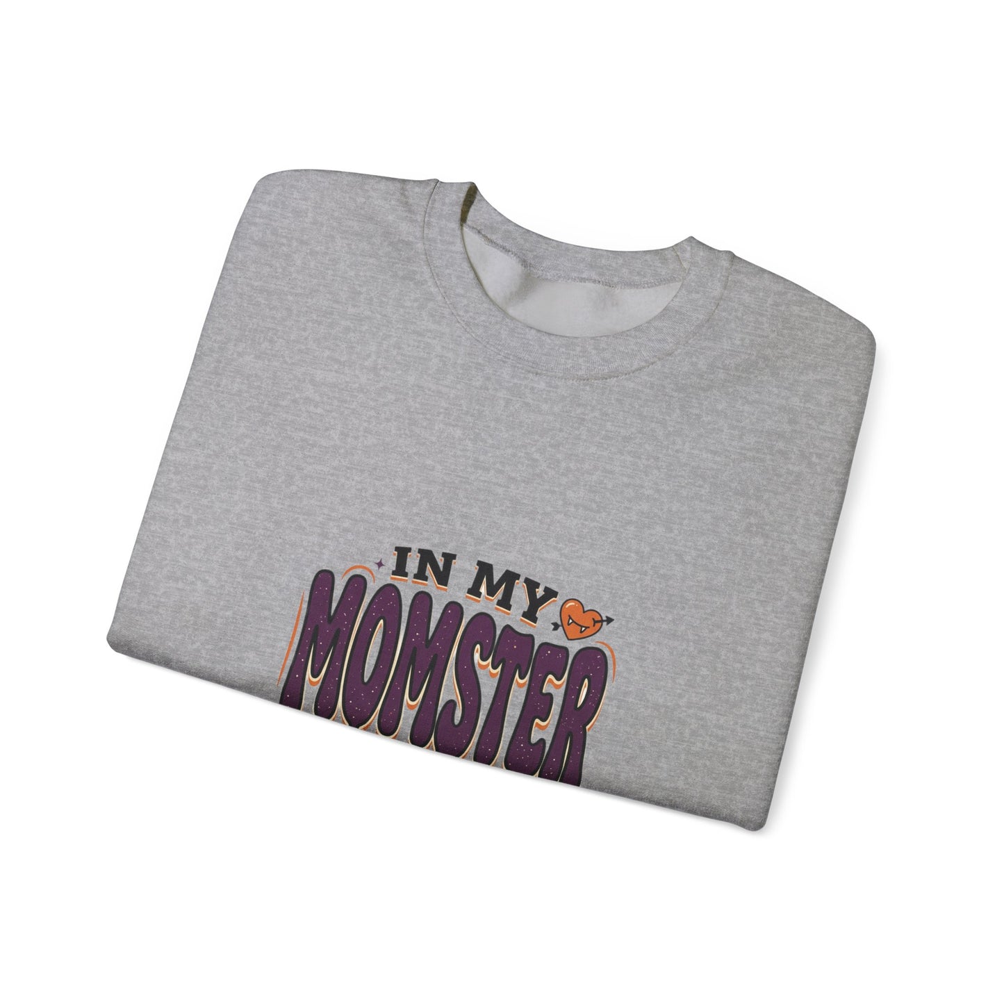 Momster Era Sweatshirt | Halloween mom graphic, purple orange spooky lettering
