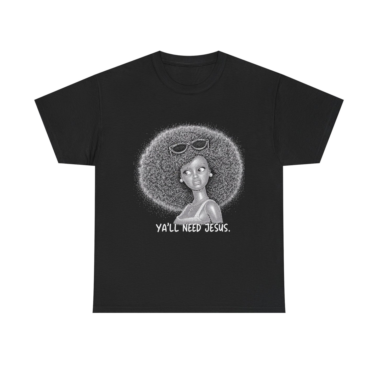 Afro Halo Art Tee — 'You Are My Wings' Graphic T-Shirt