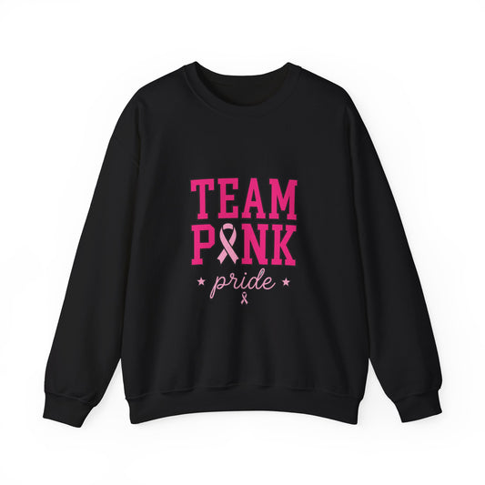 Team Pink ribbon pride Sweatshirt | Breast Cancer Awareness, Pink Support