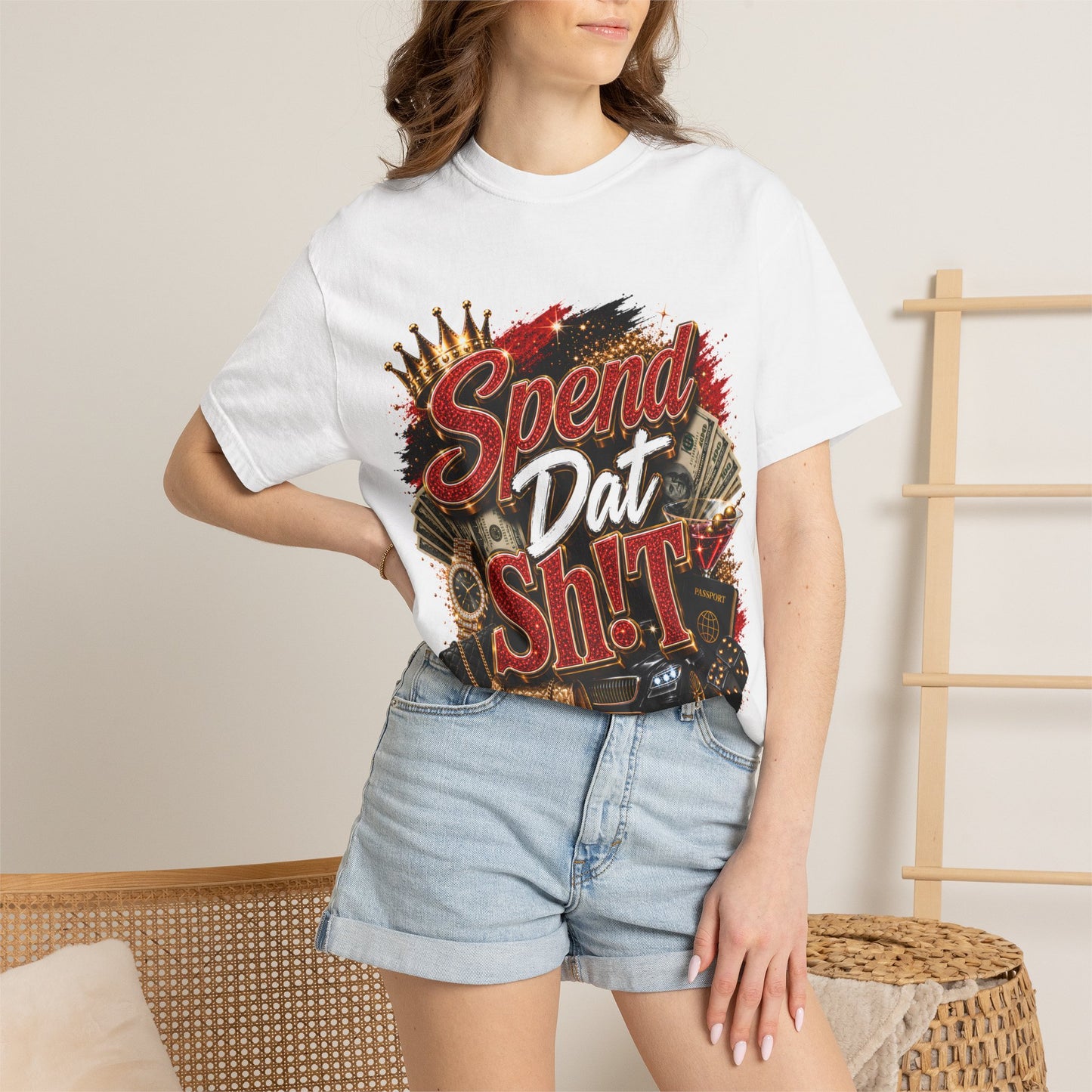 Spend Dat Sh!t T-Shirt — Bold Graphic Tee for Hustlers & Nightlife