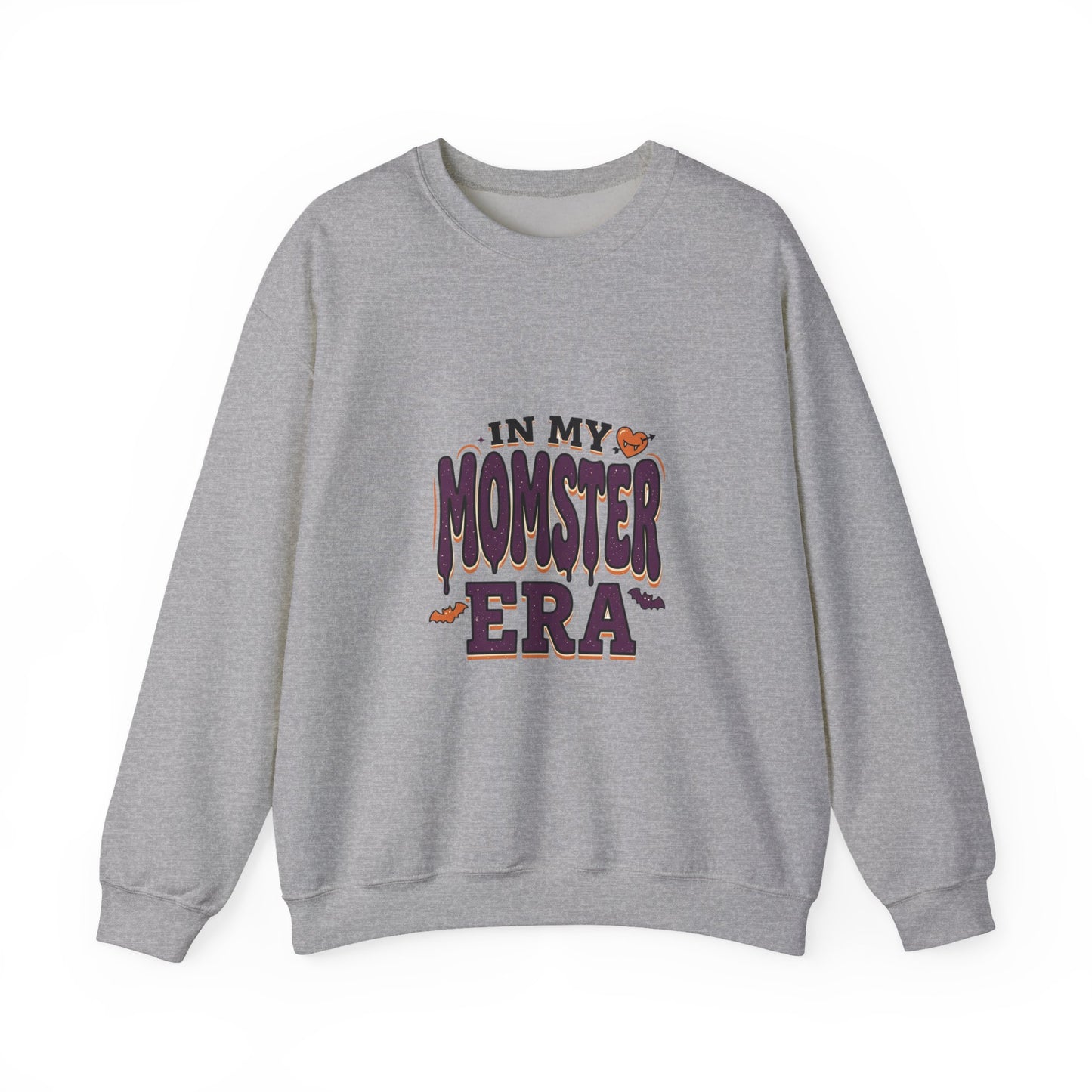 Momster Era Sweatshirt | Halloween mom graphic, purple orange spooky lettering